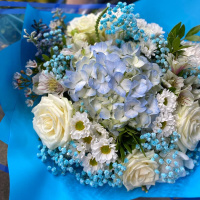 Букет_Голубой акцент