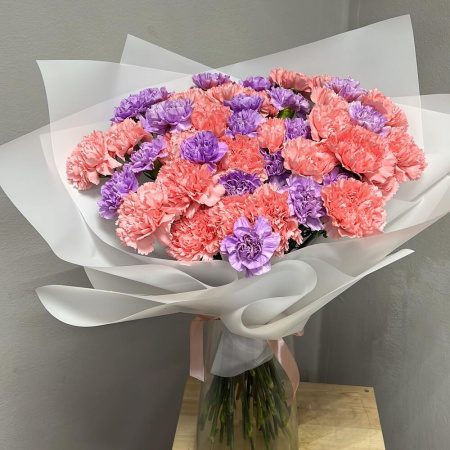 Букет_Дуэт из гвоздики